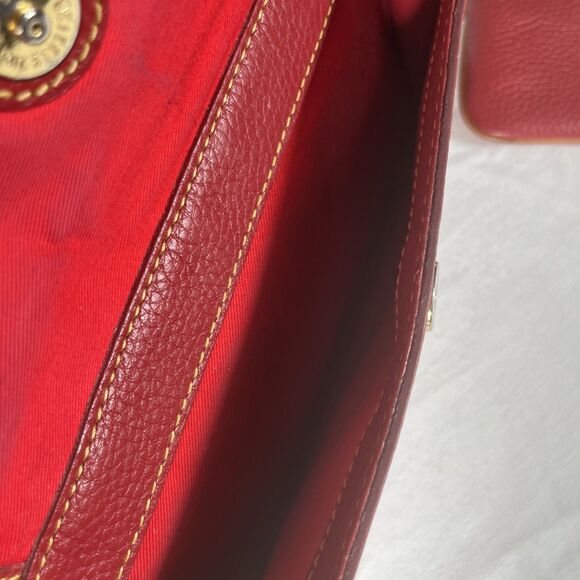 Dooney & Bourke Vintage AWL Satchel Leather Bag w/ Matching Coin Purse – Chestnu - Picture 7 of 16